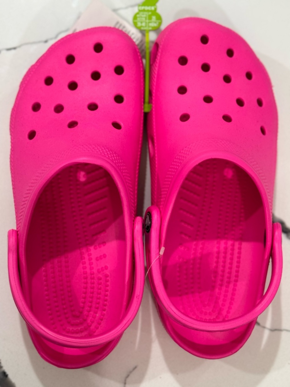 CROCS Hot Pink Classic Clog - Women's Slip-On Mules